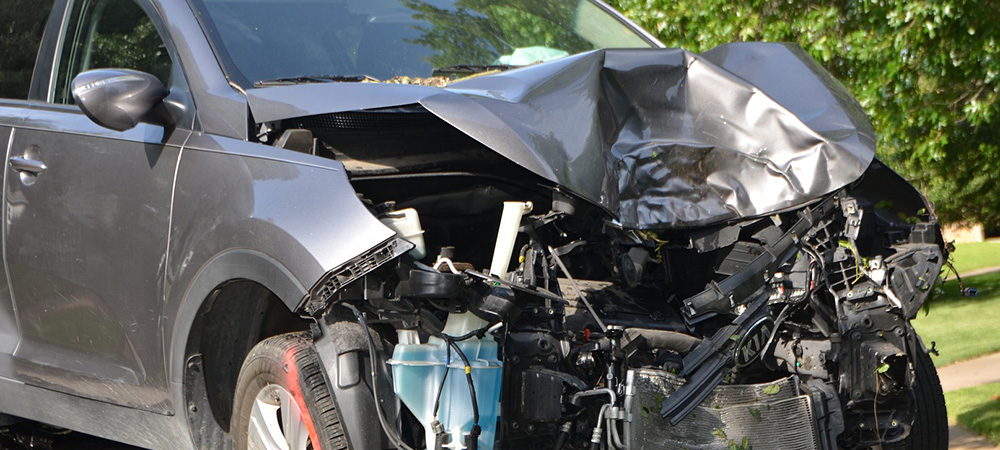 Serious car accident in Dallas, Texas.